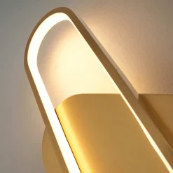 Applique murale dorée ovale design - Evelia