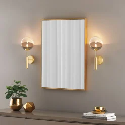 Applique murale dorée verre bicolor - Armela