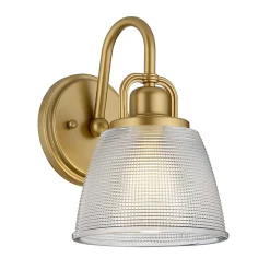 Applique murale Dublin 1 lumière - Laiton naturel peint