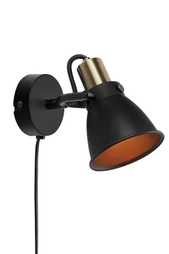 Applique murale E14, max. 40W, IP20, noire - Markslöjd - Alton