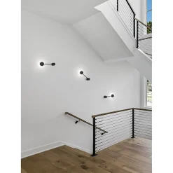 Applique murale Eclipsia noire - 325x85x64 mm GX53 - Élégante applique murale en métal