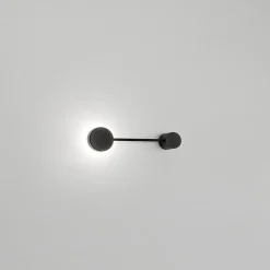 Applique murale Eclipsia noire - 325x85x64 mm GX53 - Élégante applique murale en métal