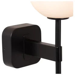 Applique murale ELDA en métal avec 1xG9 - Noir - Lucide