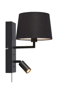 Applique murale E14+LED Max 40W, noire, double éclairage - Markslöjd - Como