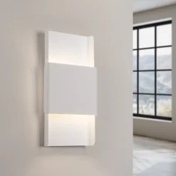 Applique murale en acier 2 ampoules 4000K - 20x7x40cm Sollux