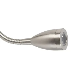 Applique murale en acier avec abat-jour en velours ovale noir 25 cm - Brescia Combi