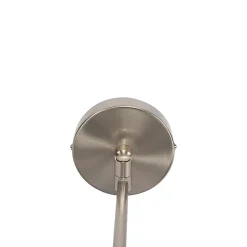 Applique murale en acier avec abat-jour blanc et bras orientable - Ladas Deluxe