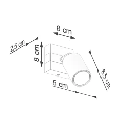 Applique murale en acier/bois naturel 1 ampoule 3000K - 8x17x13cm Sollux