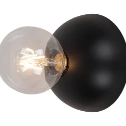 Applique murale en métal noir E27 15W ⌀15 x H.7cm GoodHome Figbird