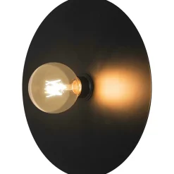 Applique murale en métal noir E27 Ø28.5cm GoodHome Riflebird