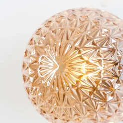 Applique murale en verre et métal dorée - Orian