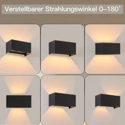 Applique Murale 4er LED Applique Murale - Lampe D'extérieur Intérieur Applique Murale G9