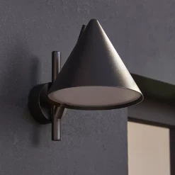 Applique murale Eriksson LED intégrée 600lm 8.5W IP44 GoodHome noir