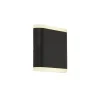 Applique murale exterieur, 2 lumieres, acier inoxydable, pablé noir ,