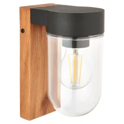 Applique murale extérieur Lovage effet bois E27 IP44 10W GoodHome