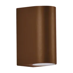 Applique murale extérieur Wiiliam Up&Down marron rouille IP44 GU10 35W Corep