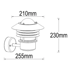 Applique murale extérieur Engla Lutec E27 IP44 60W l.21 x H.23 x P.25 cm gris galva