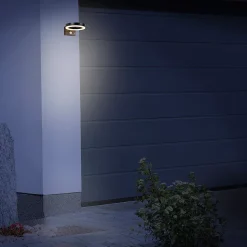 Applique murale extérieur solaire LED intégrée Halo Little Garden 500lm 4W IP44 blanc chaud L.17 x P.8 x H.20 cm