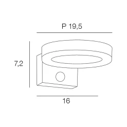 Applique murale extérieur solaire LED intégrée Halo Little Garden 500lm 4W IP44 blanc chaud L.17 x P.8 x H.20 cm