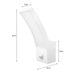 Applique murale extérieur à détection Gambell LED intégrée blanc 10W IP44 GoodHome