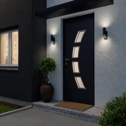 Applique murale extérieur à détecteur de mouvement Tongoa gris GU10 25W IP44 Goodhome