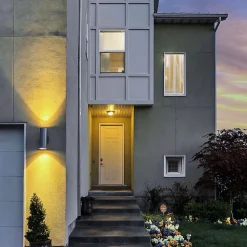 Applique murale extérieure IP54 2xGU10 noire Renis Black applique extérieure luminaire mural extérieur lampe murale extérieure