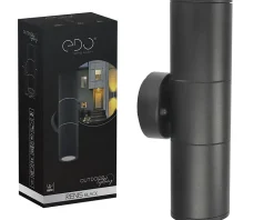 Applique murale extérieure IP54 2xGU10 noire Renis Black applique extérieure luminaire mural extérieur lampe murale extérieure