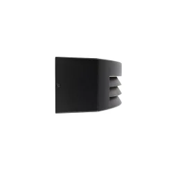 Applique murale extérieure intelligente noire IP44 avec Wifi A60 - Hurricane