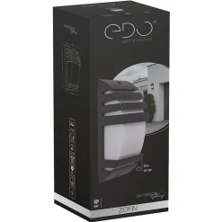 Applique murale extérieure IP44 E27 noire Zofin applique extérieure luminaire mural extérieur lampe murale extérieure