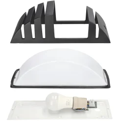 Applique murale extérieure IP44 E27 noire Zofin applique extérieure luminaire mural extérieur lampe murale extérieure