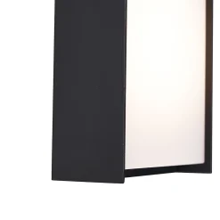 Applique Murale Extérieure Moderne Noire avec LED IP65 - Packet