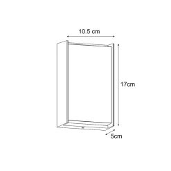 Applique Murale Extérieure Moderne Noire avec LED IP65 - Packet