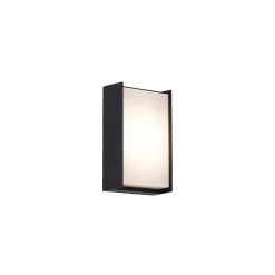 Applique Murale Extérieure Moderne Noire avec LED IP65 - Packet