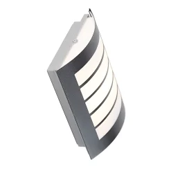 Applique murale extérieure noire IP44 avec capteur crépusculaire - Miro