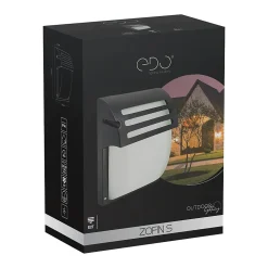 Applique murale extérieure IP44 E27 noire Zofin S applique extérieure luminaire mural extérieur lampe murale extérieure