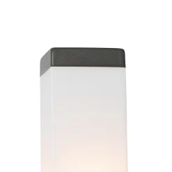 Applique murale extérieure moderne gris foncé avec opale - Malios