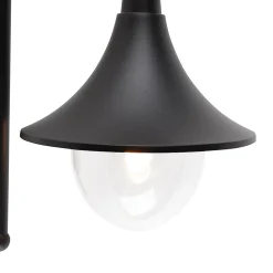 Applique murale extérieure intelligente noire IP44 avec Wifi A60 - Daphne