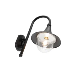 Applique murale extérieure intelligente noire IP44 avec Wifi A60 - Daphne