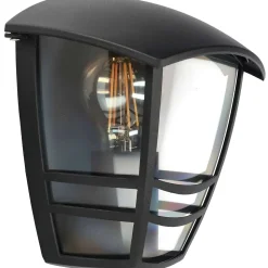 Applique murale extérieure IP44 E27 noire Imma Black W applique extérieure luminaire mural extérieur lampe murale extérieure