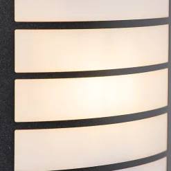 Applique murale extérieure noire IP44 avec détecteur de mouvement - Miro