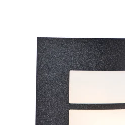 Applique murale extérieure noire IP44 avec détecteur de mouvement - Miro