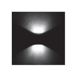 Applique murale extérieure Lampe LED 2x5W 3000K Blanc chaud IP65 ASLO