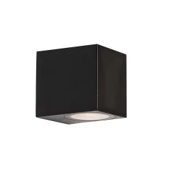 Applique murale extérieure moderne en plastique noir - Baleno