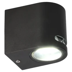 Applique murale extérieure IP54 GU10 noir/blanc Vira 1 applique extérieure luminaire mural extérieur lampe murale extérieure