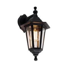 Applique murale extérieure intelligente noire IP44 avec Wifi ST64 - New Haven