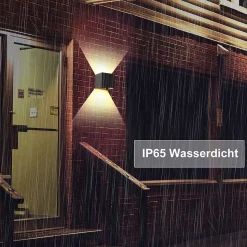 Applique Murale Extérieure Ip65 Étanche Haut Et Bas Faisceau Lumineux Réglable 3w