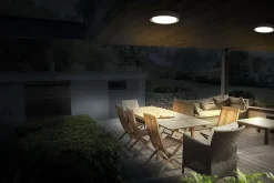 Applique murale extérieure LED 'Mio' D: 27 cm en métal anthracite et plastique, IP54 pour entrée, balcon, terrasse