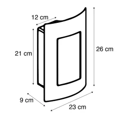 Applique murale extérieure anthracite IP44 - Emmerald 1