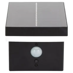 Applique murale extérieure solaire LED intégrée à détection Tomman 650 lm IP44 noir GoodHome