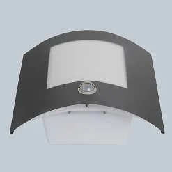 Applique murale extérieure anthracite avec détecteur de mouvement IP44 - Emmerald 1